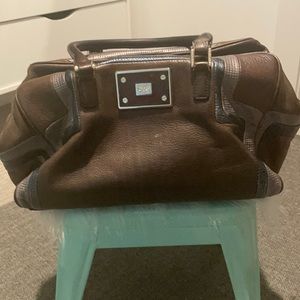 Anya Hindmarch handle bag dark brown